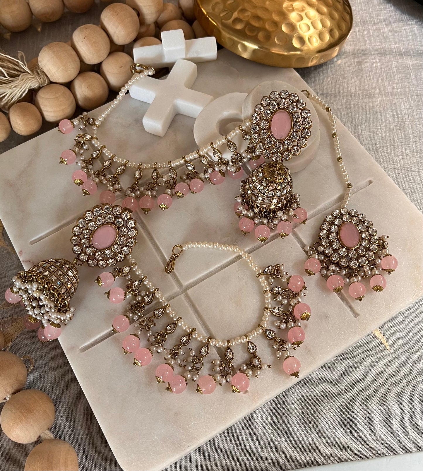 FMC566- Polki Necklace Set