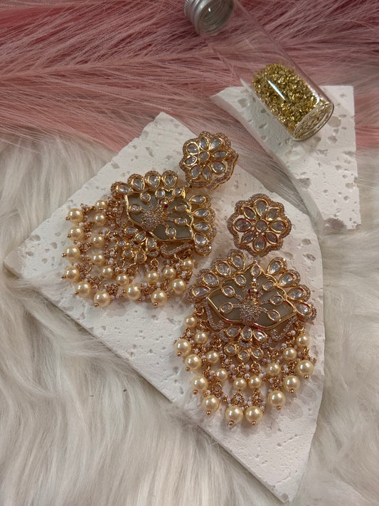 FMC2640 - Uncut Kundan Earrings