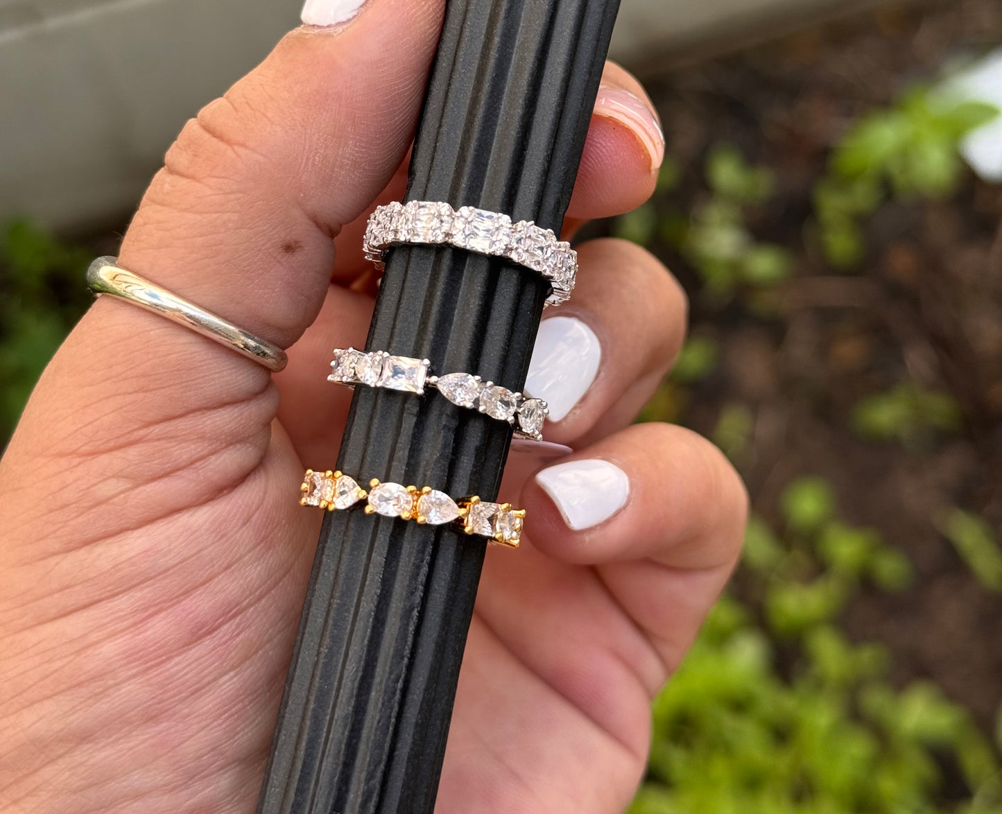 FMC545 - CZ & WGP Band Ring