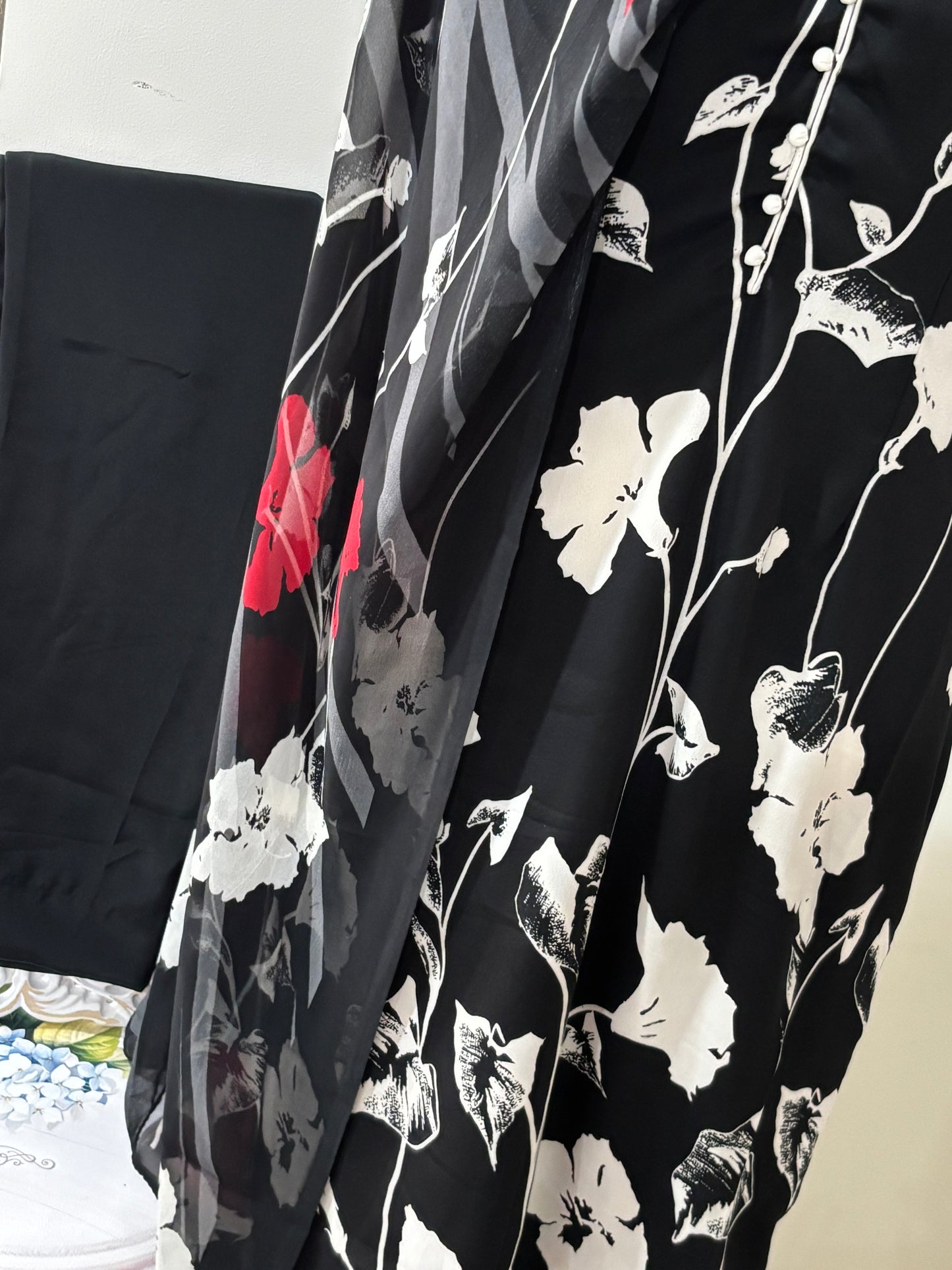 Digital Printed Crepe Pant Suit