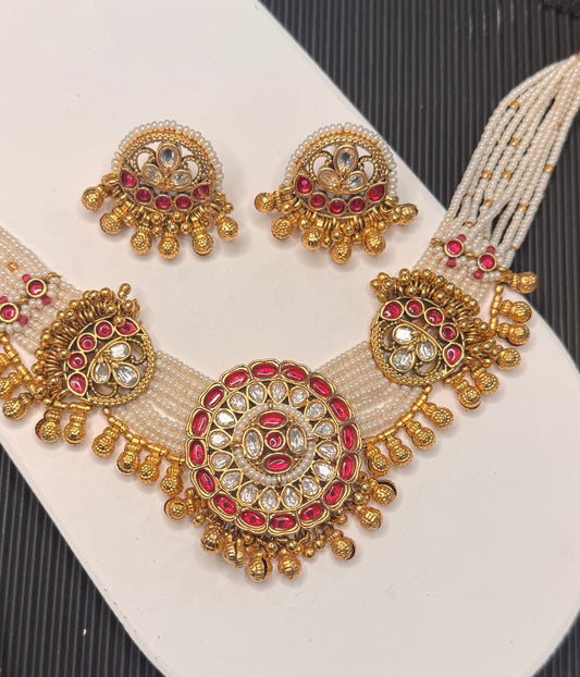 FMC2665 - Uncut Kundan Necklace