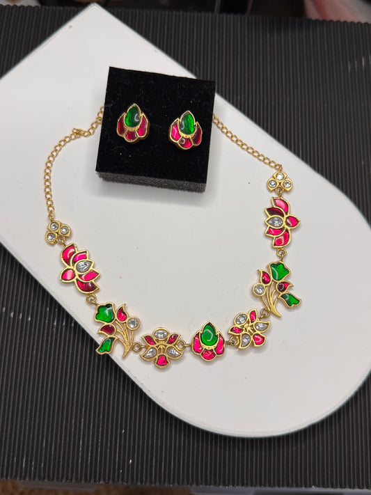 FMC1904 - Pachi Kundan Necklace