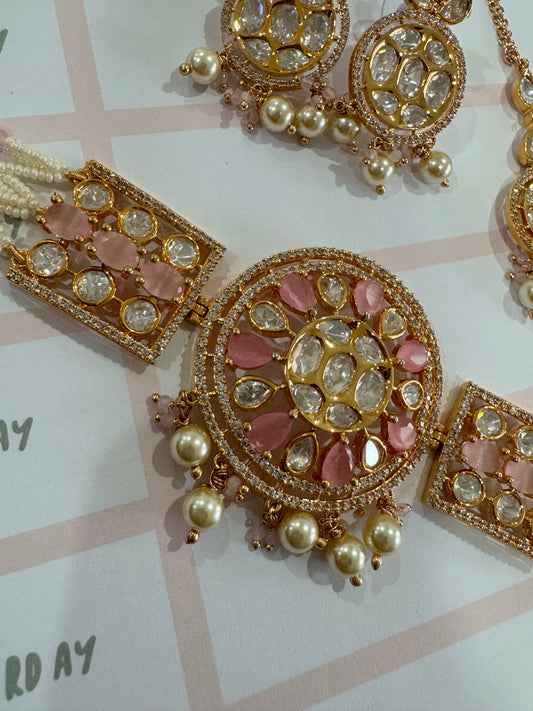 FMC678 - Uncut Kundan Necklace