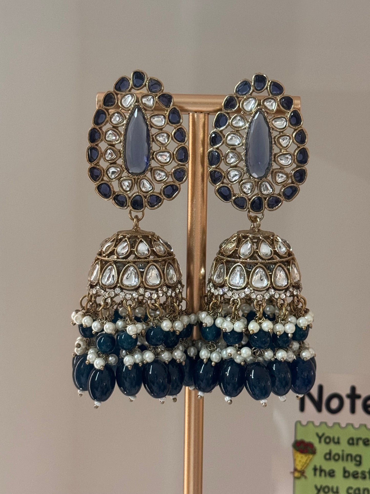 FMC595 - Kundan Jhumki Earrings
