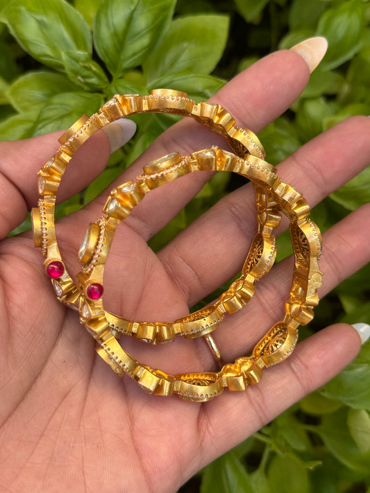 FMC5978 - 2gram 22 carat gold plated kangan