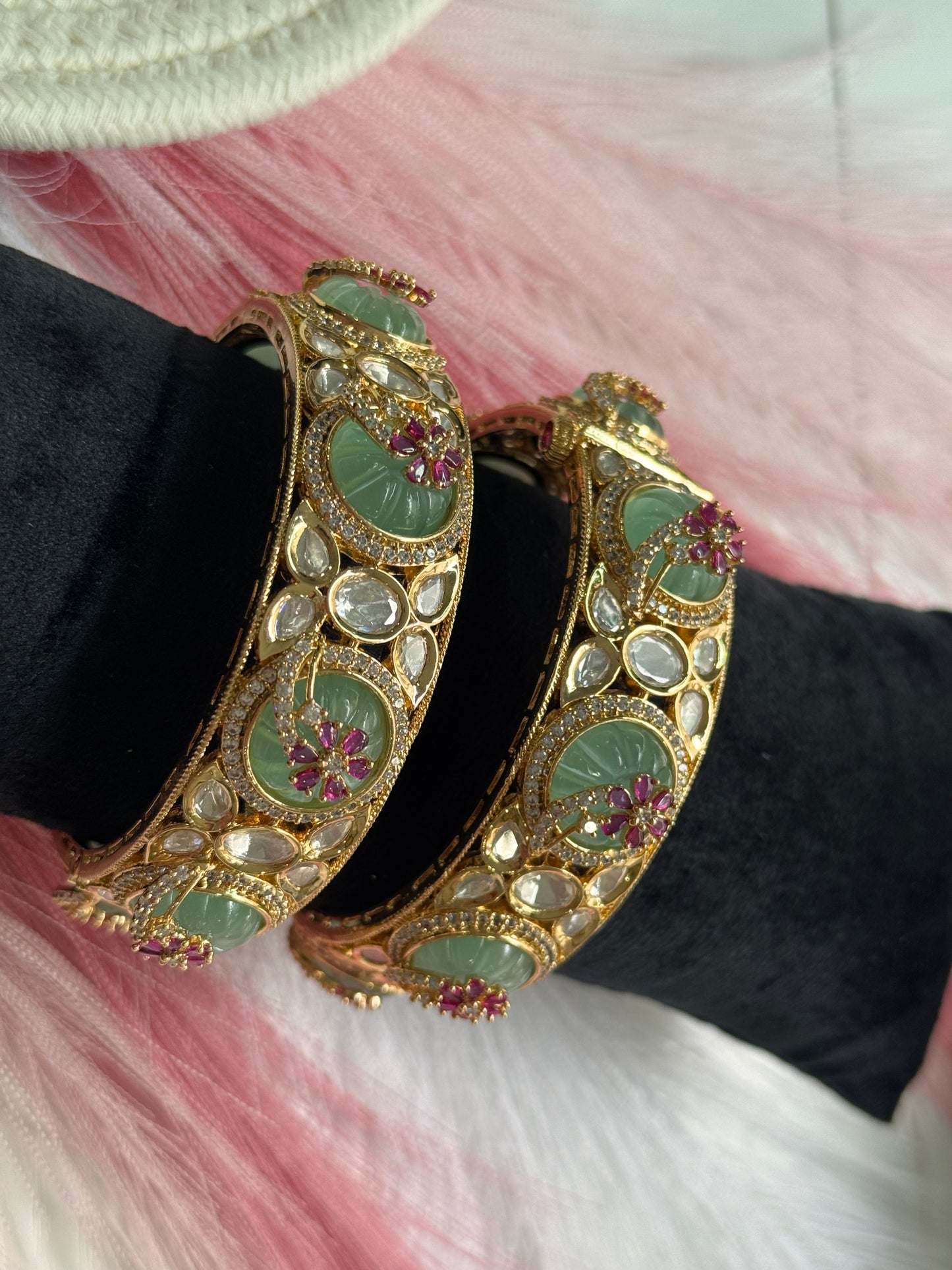 FMC5190 - Uncut Kundan Carat Polish Kangan