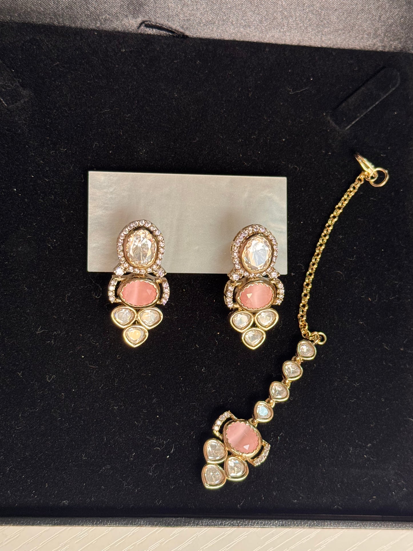 FMC1980 - Mossanite Kundan Necklace