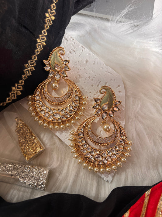FMC1895 - Uncut Kundan Earrings