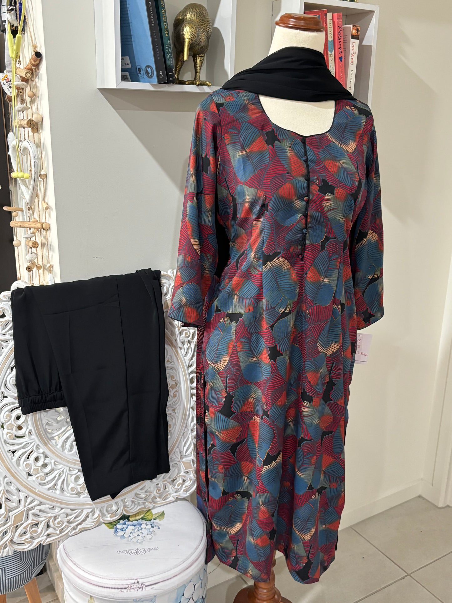Digital Printed Crepe Pant Suit