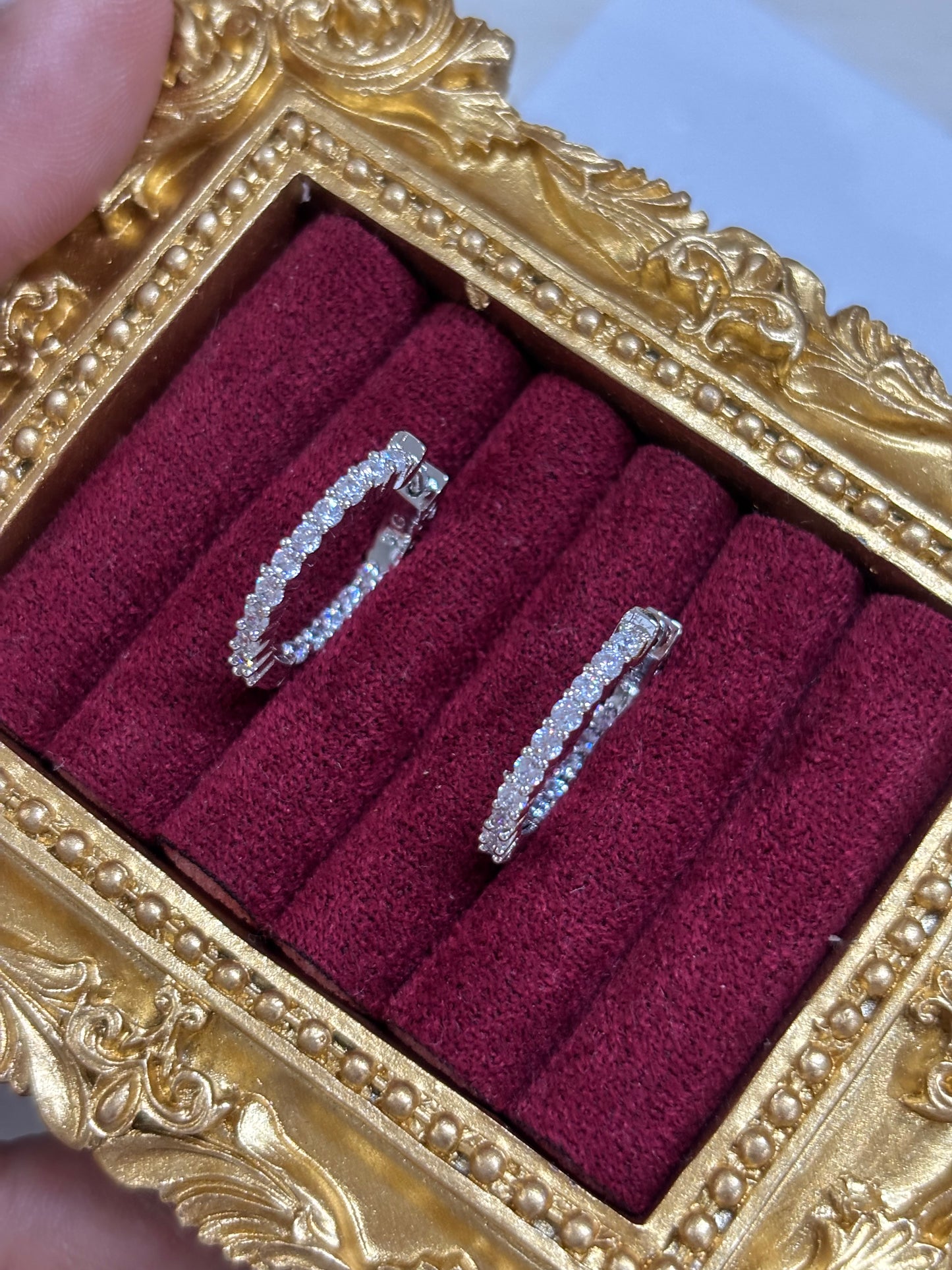 FMC470 -WGP Hoops Earrings