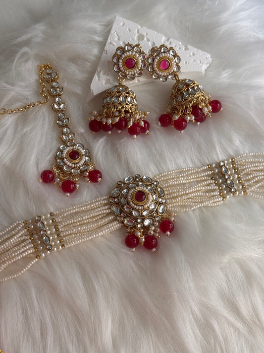 FMC425 - Kundan Chokar Necklace