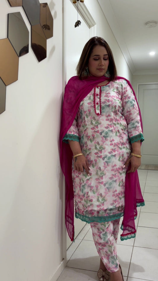 Classic Organza Pant Suit