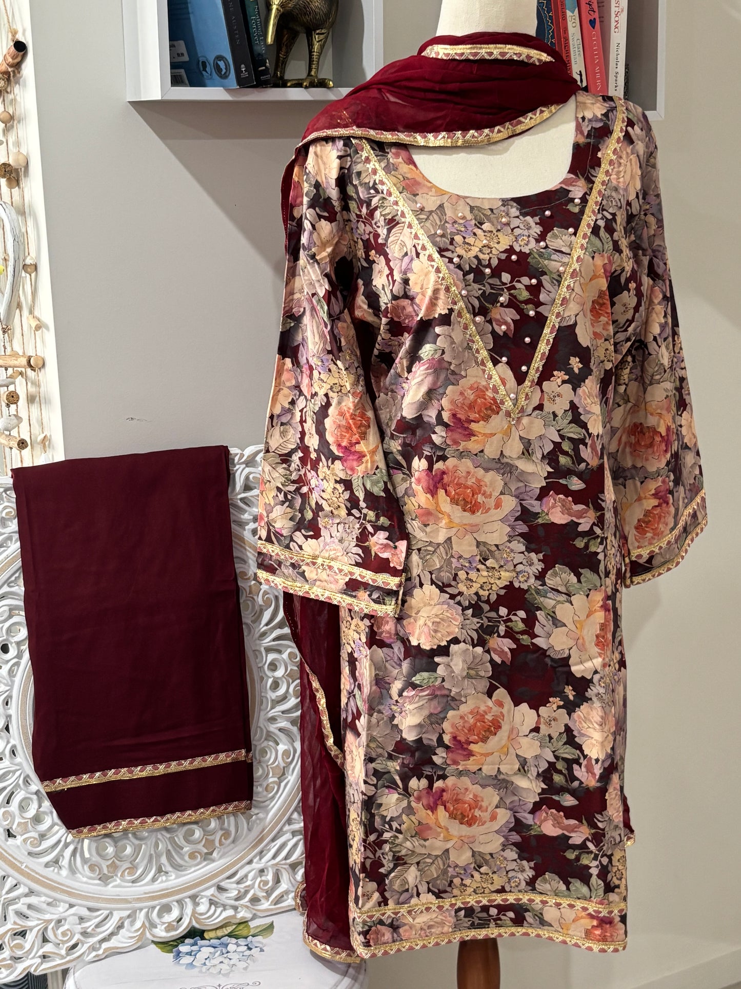 Printed Pashmina Suit Salwar