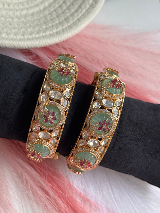 FMC5190 - Uncut Kundan Carat Polish Kangan