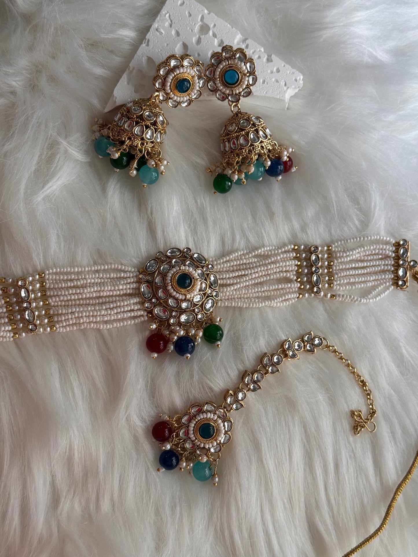 FMC425 - Kundan Chokar Necklace