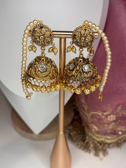 FMC3451 - Antique Gold Jhumki