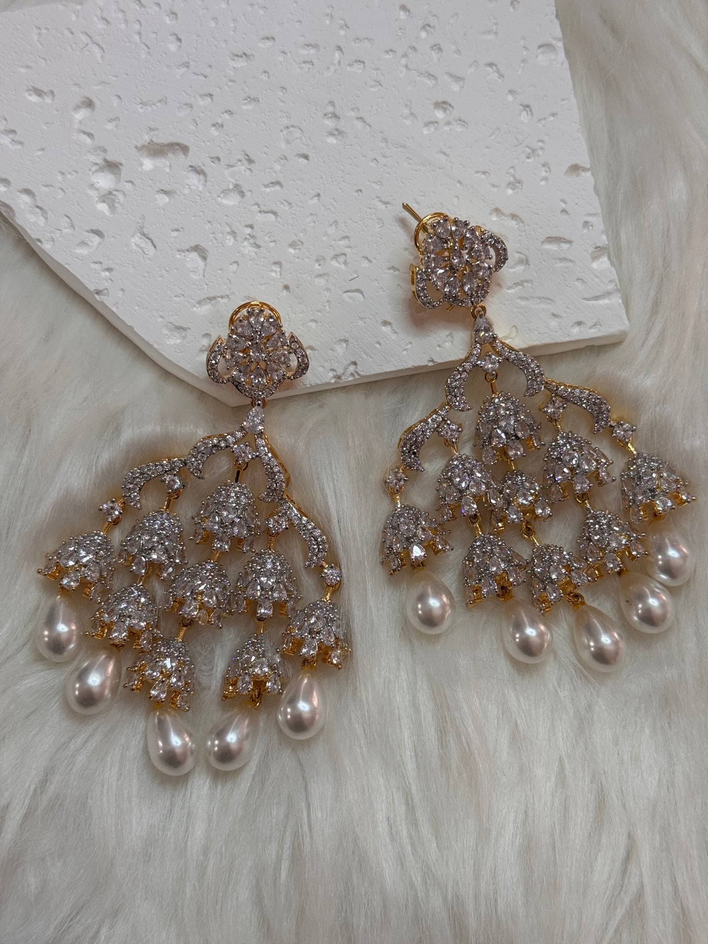 FMC1356 - WGP CZ Earrings