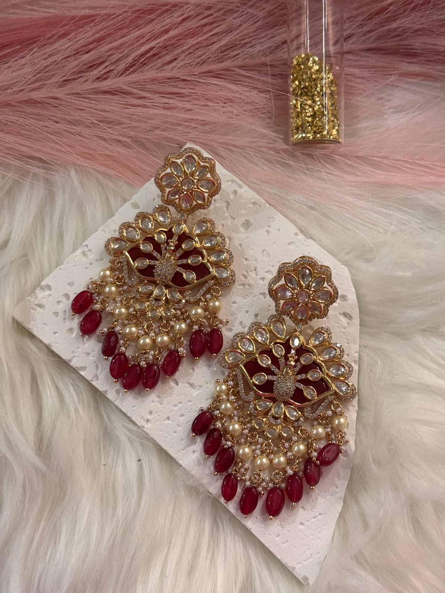 FMC2640 - Uncut Kundan Earrings