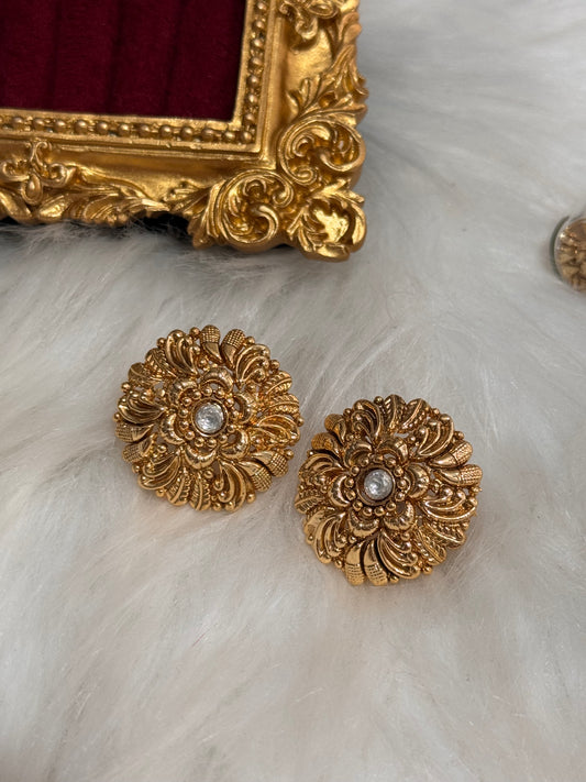 FMC1364 - 2 Gram Gold Plated Stud Earrings