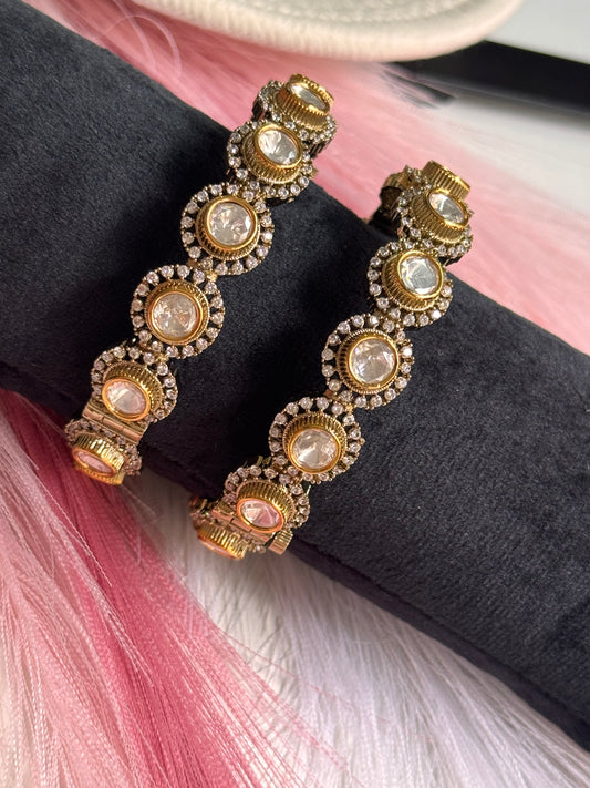 FMC3032 - Pure Mossanite Kundan Kangan