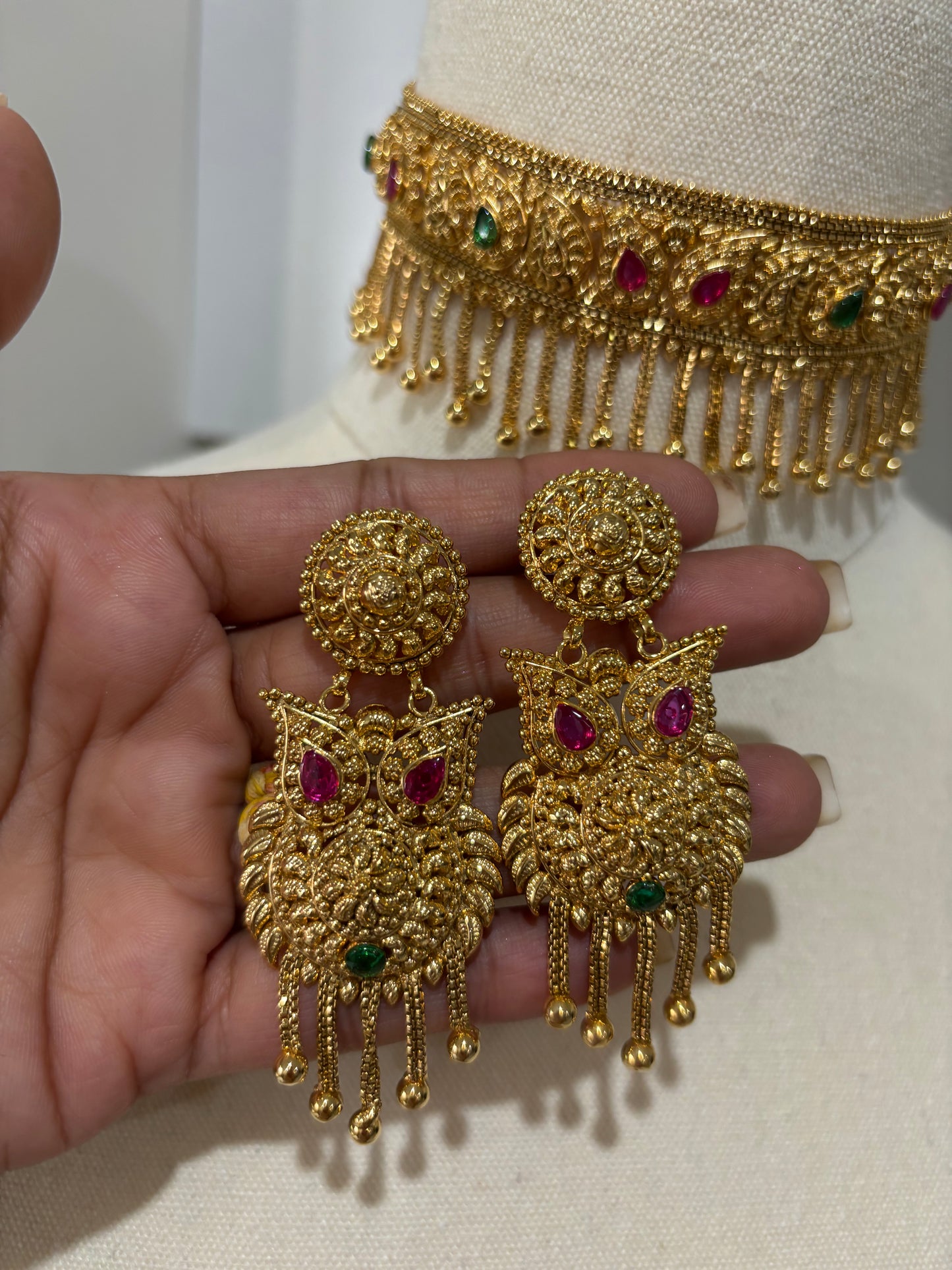 FMC4720 - 2 Gram Gold Plated Necklace Set