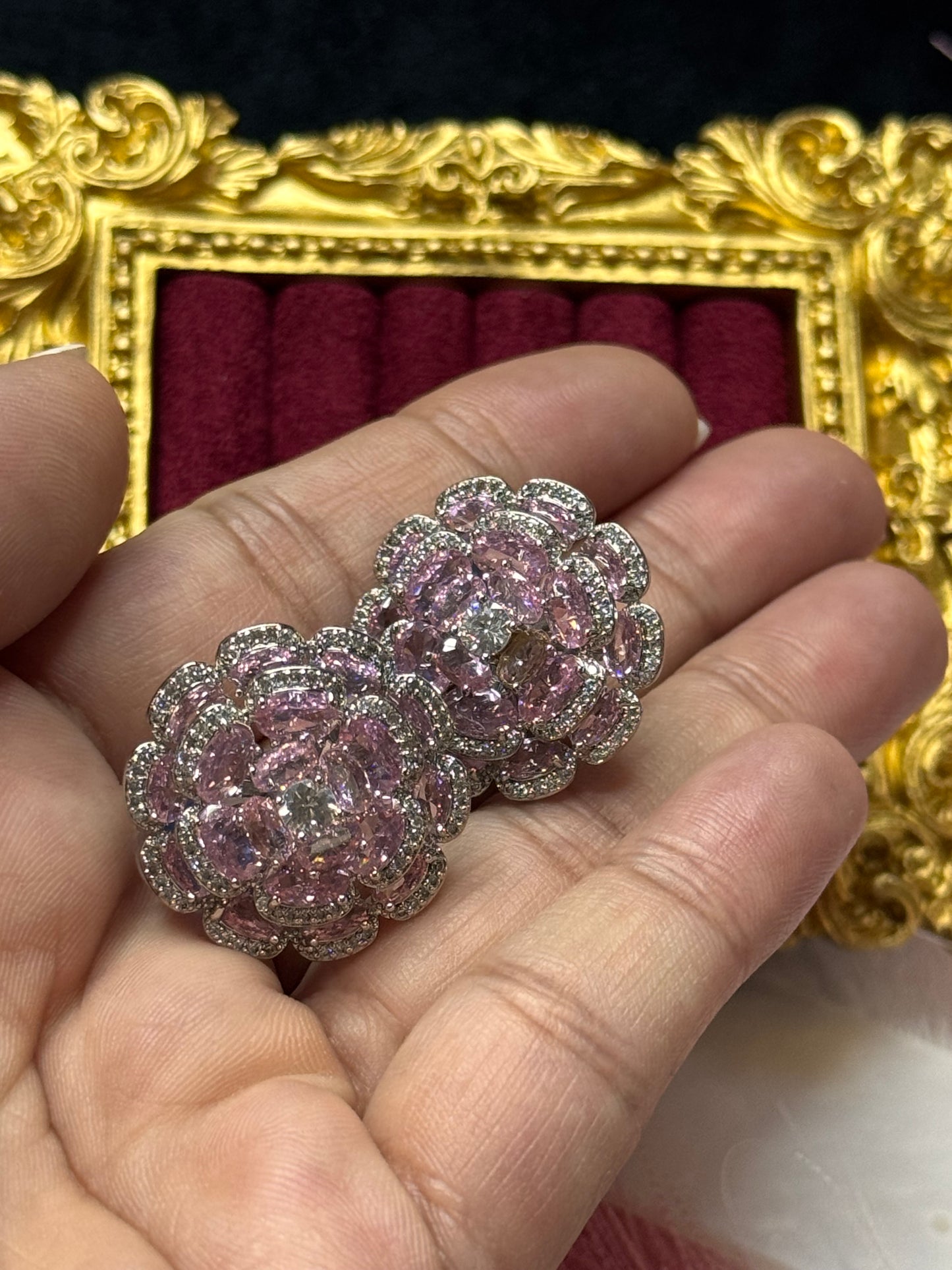 FMC1122 - WGP 3D Floral Stud Earrings