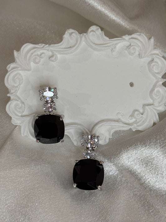 FMC943 - WGP Diamond Like Stud Earrings