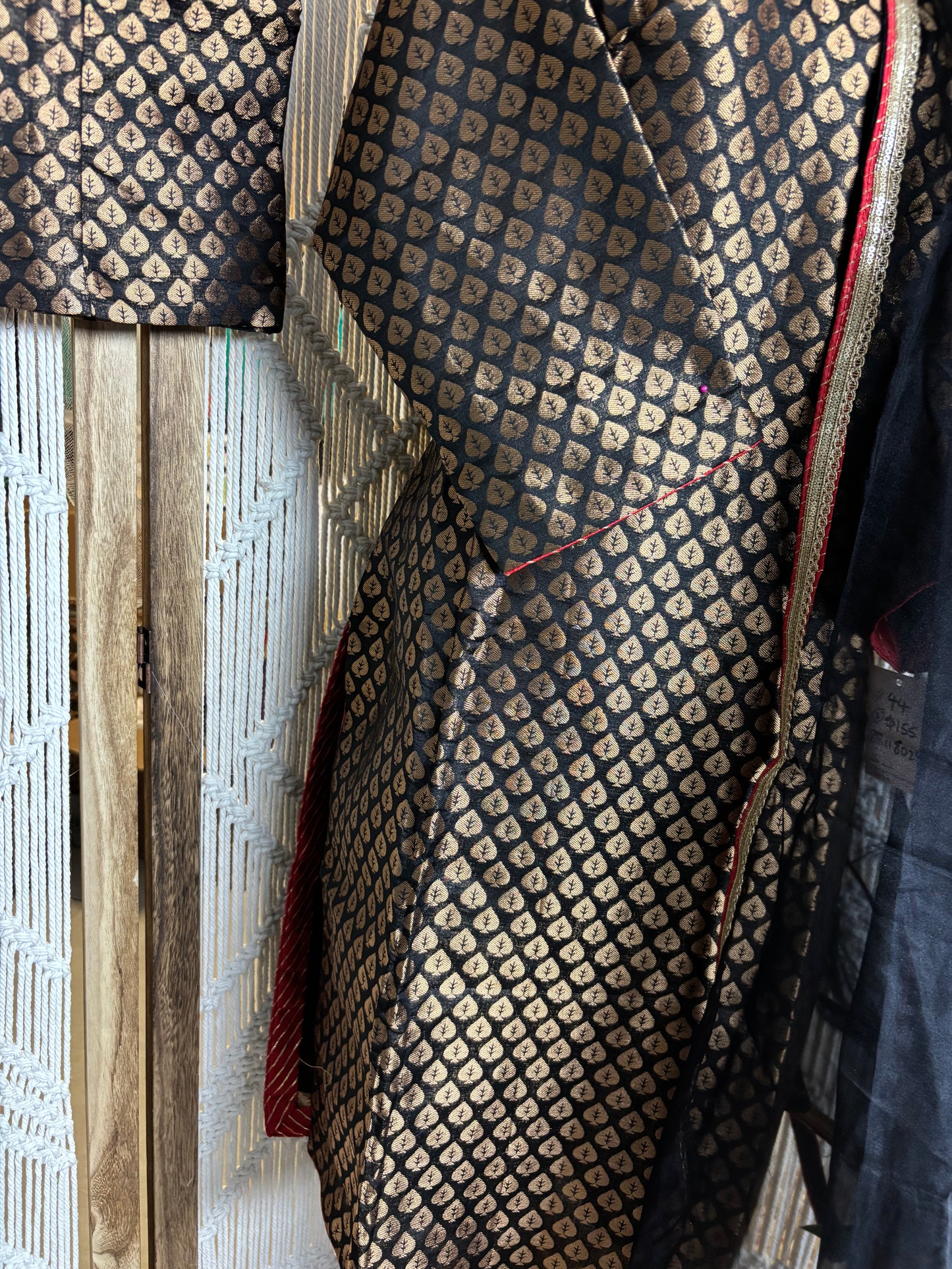 Banarasi Brocade Black Suit