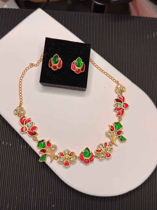 FMC1904 - Pachi Kundan Necklace