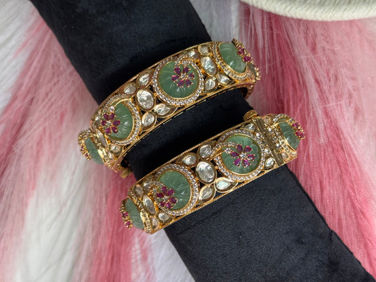 FMC5190 - Uncut Kundan Carat Polish Kangan