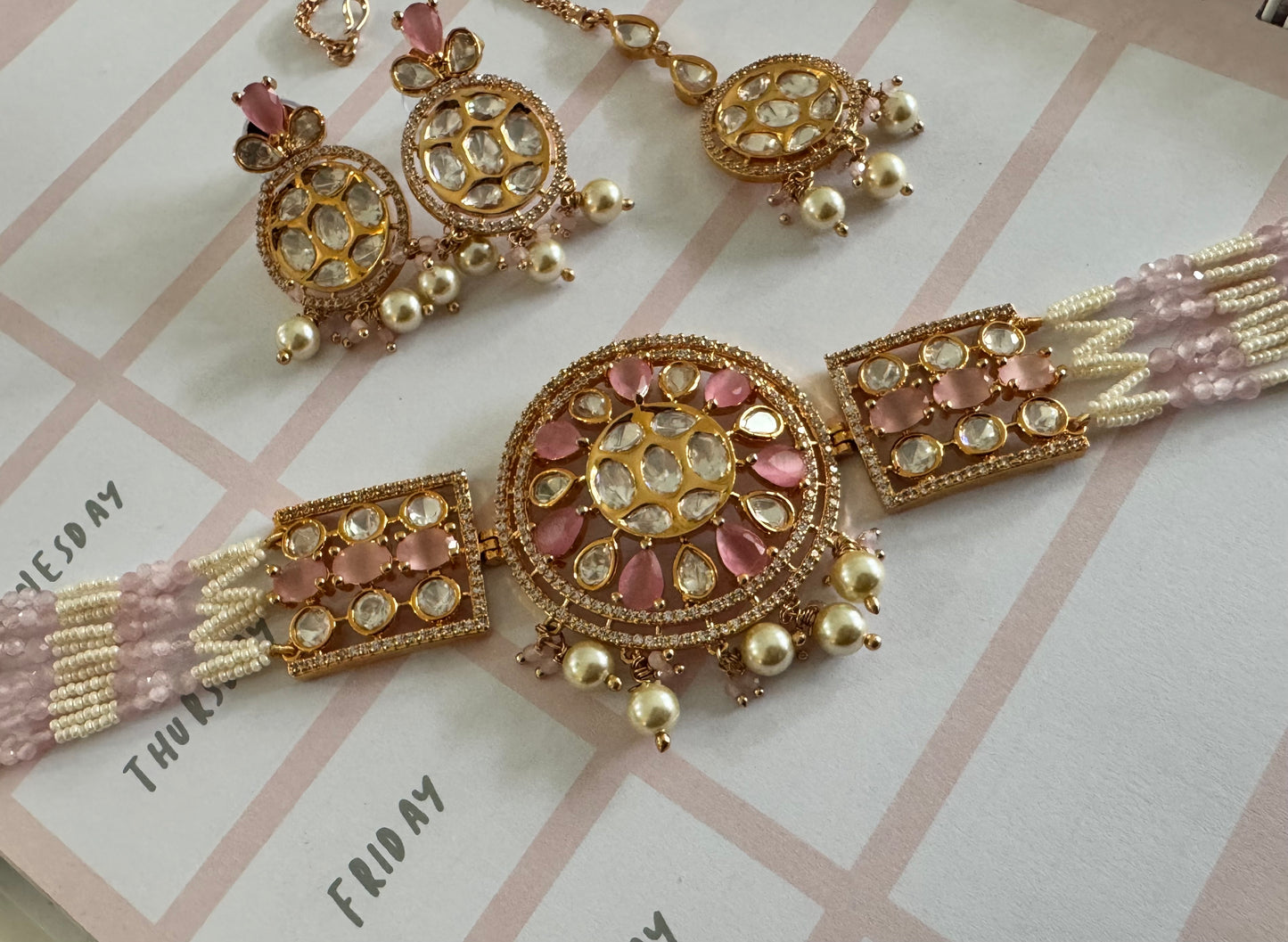 FMC678 - Uncut Kundan Necklace