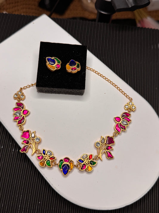 FMC1904 - Pachi Kundan Necklace