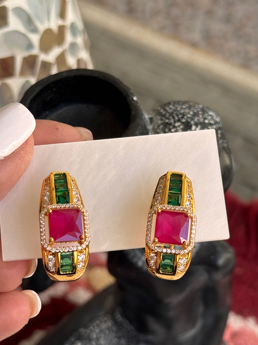 FMC1070 - 22 Carat Gold Plated Hoops