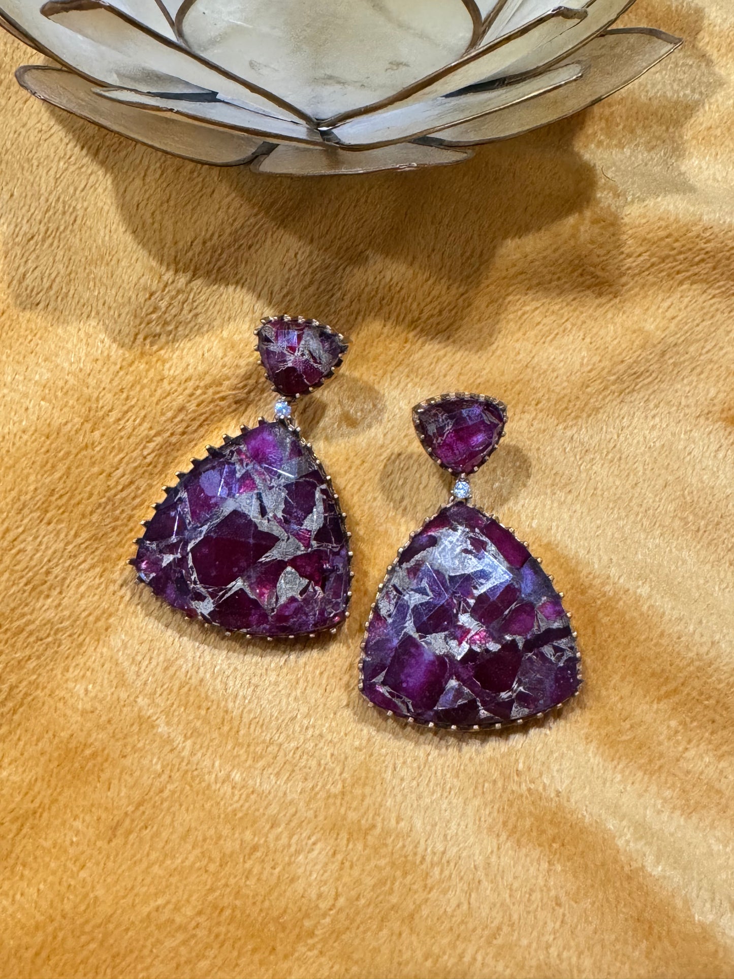 FMC850 - Doublet Stone Earrings