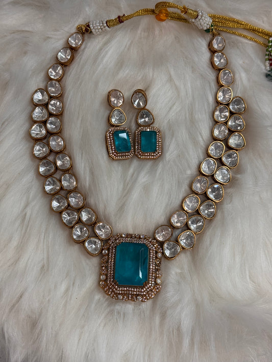 FMC2950 - Mossanite Kundan Necklace