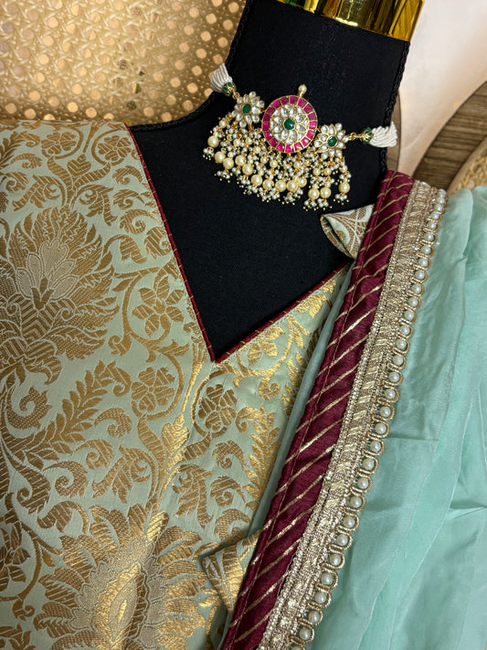 Banarasi Brocade Suit Pant