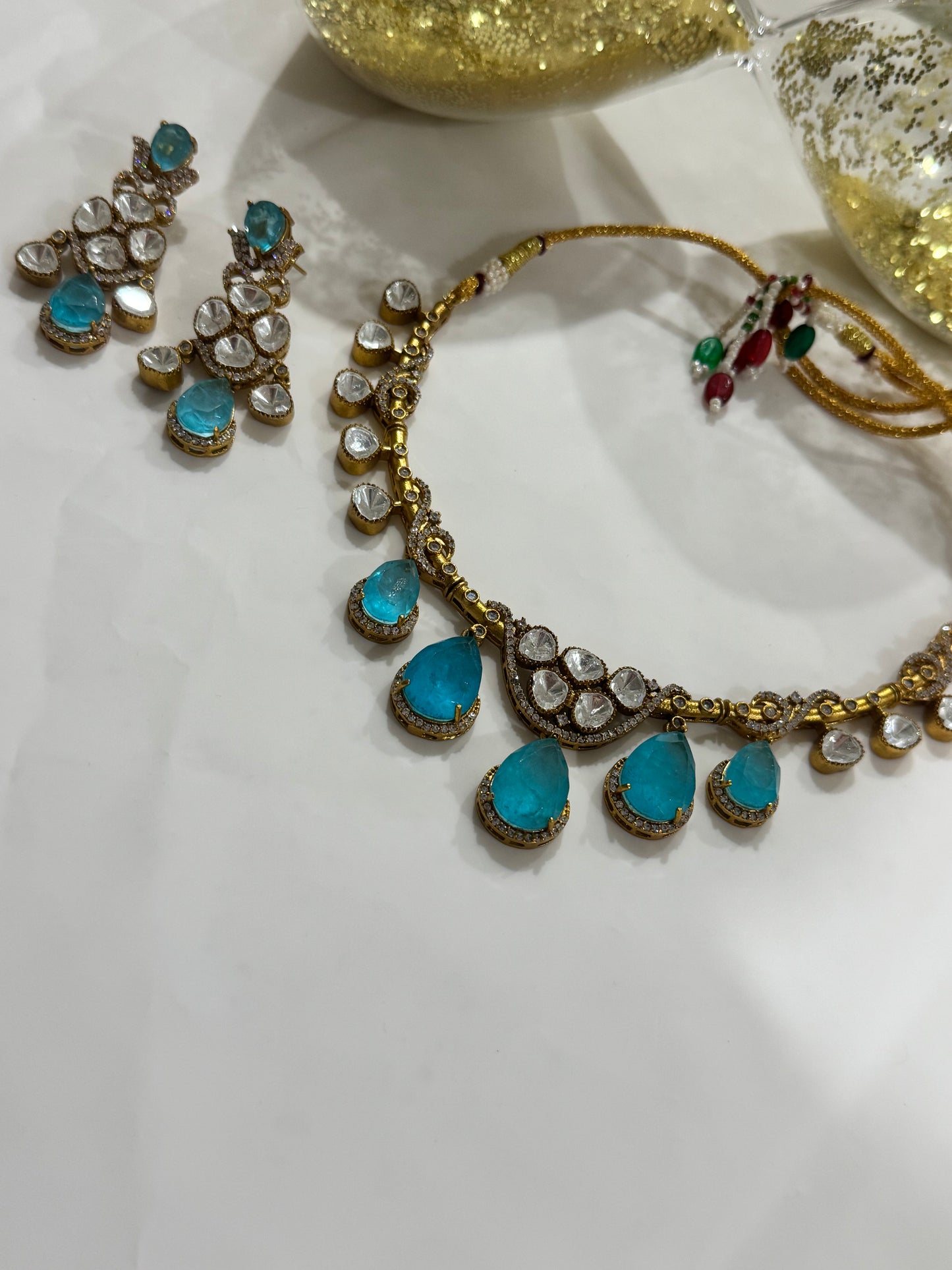 FMC1665 - Mossanite Kundan Necklace