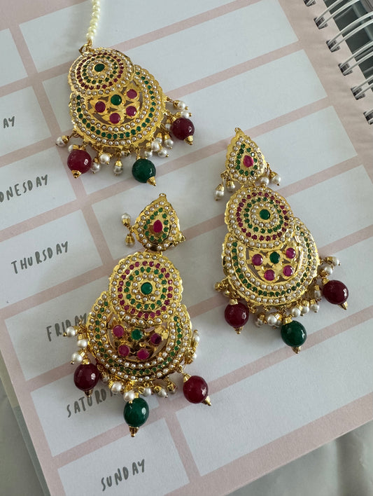 FMC1067 - Jadau Maangtikka Set