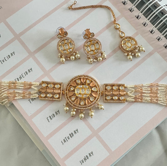 FMC678 - Uncut Kundan Necklace