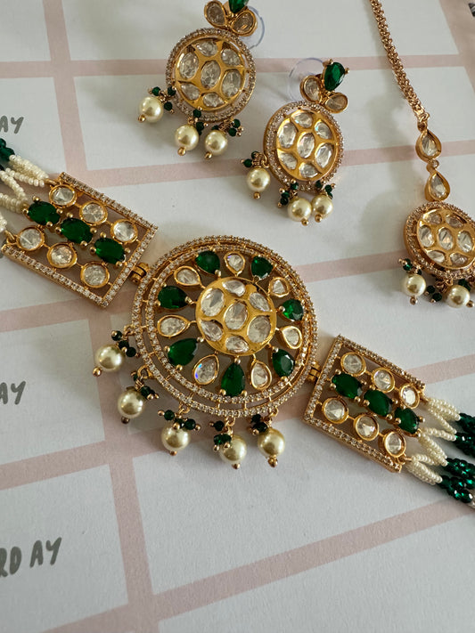 FMC678 - Uncut Kundan Necklace