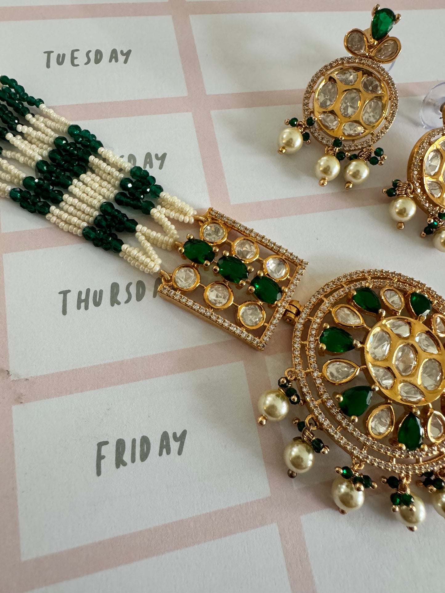 FMC678 - Uncut Kundan Necklace