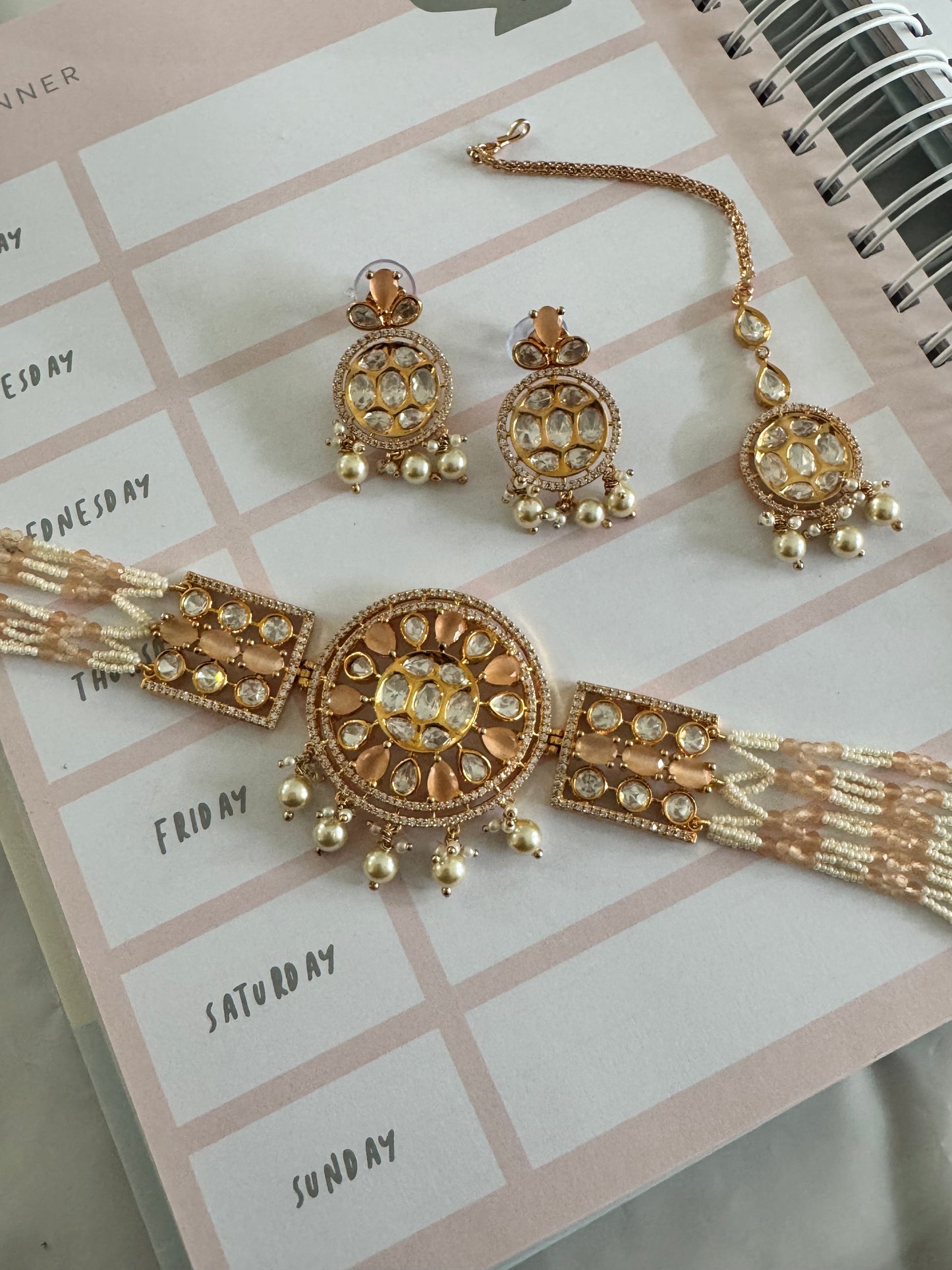 FMC678 - Uncut Kundan Necklace