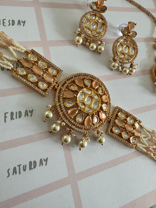 FMC678 - Uncut Kundan Necklace