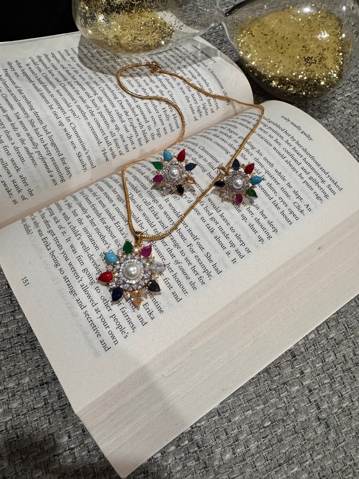 FMC550 - Navratan Pendant Set