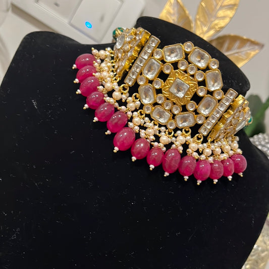 FMC081- Pachi Kundan Necklace