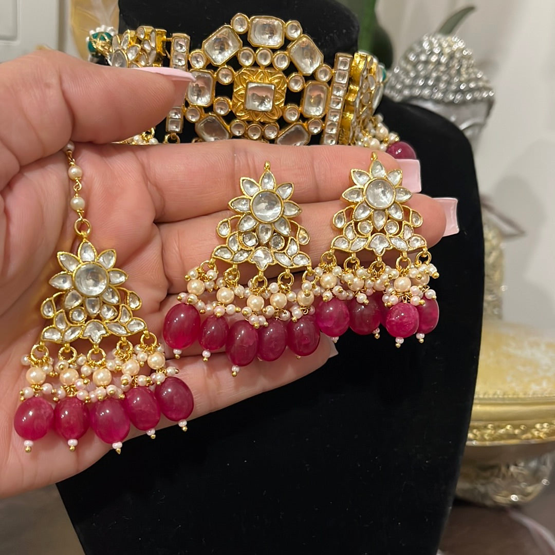 FMC081- Pachi Kundan Necklace