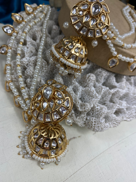 FMC143 - Uncut Kundan Earrings