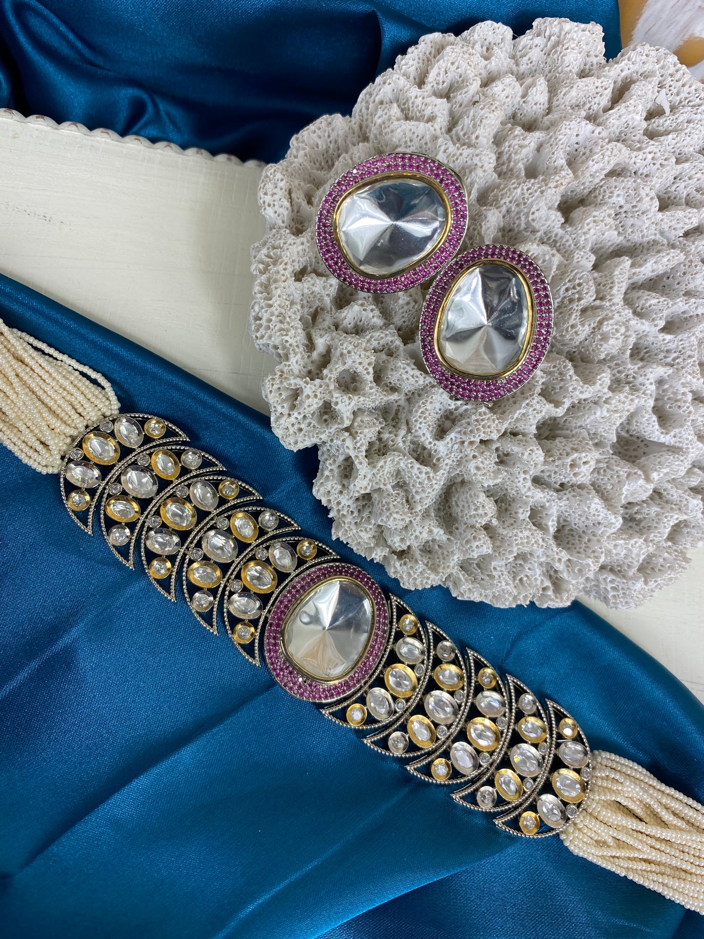 FMC115 - Uncut Kundan Necklace - $26 OFF