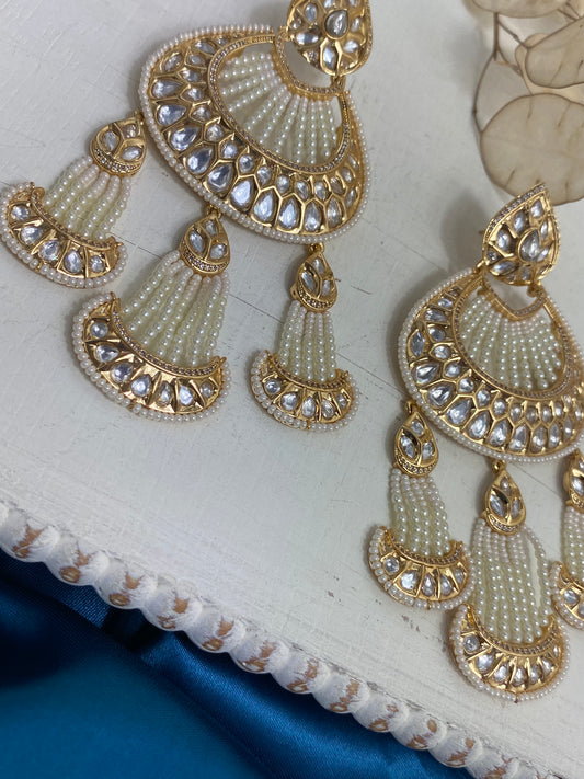 FMC121 - Uncut Kundan Earrings