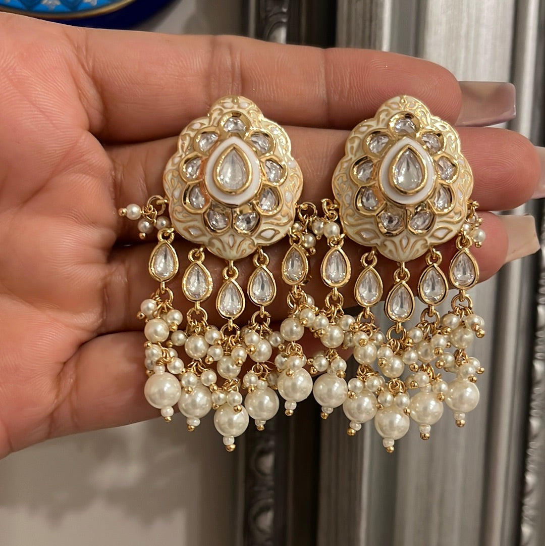 FMC123 - Uncut Kundan Earrings